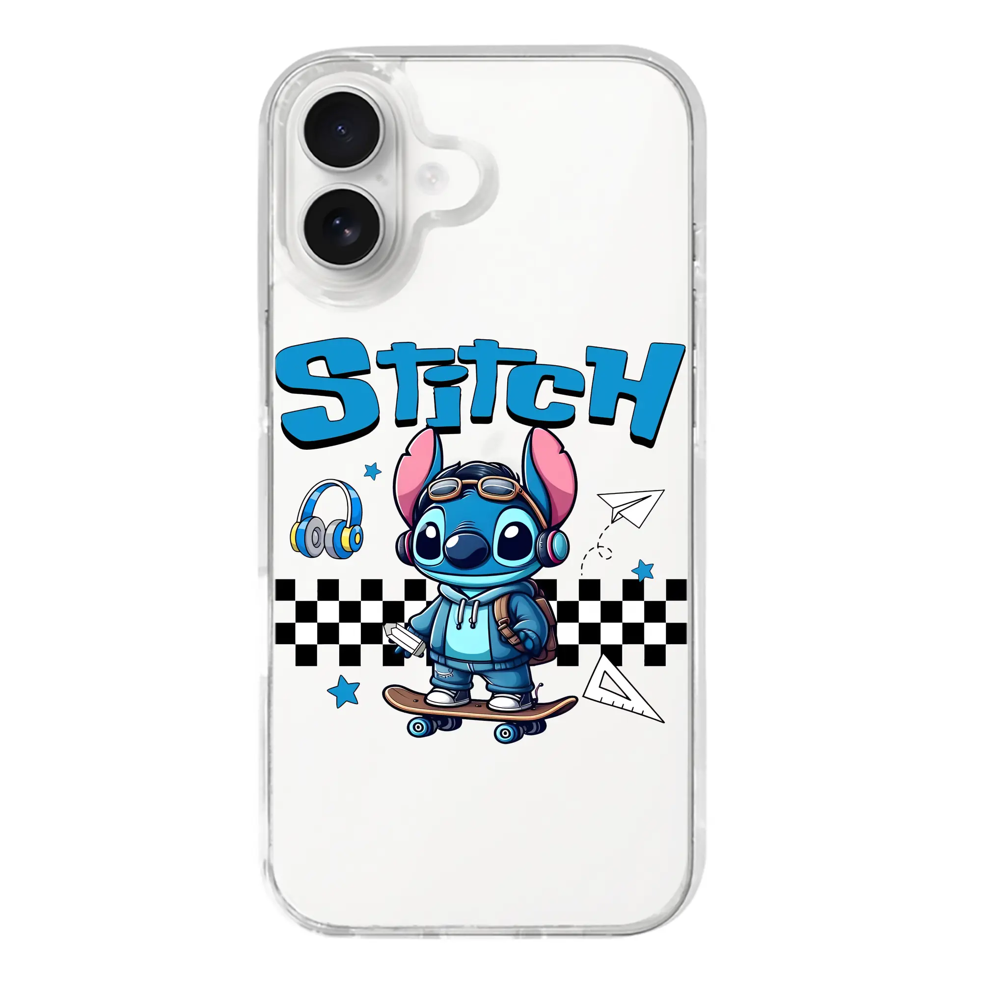 リロ＆スティッチ グッズ スティッチ - iPhone 17シリーズ 透明スマホケース – 薄型・耐衝撃・精密フィット保護カバー